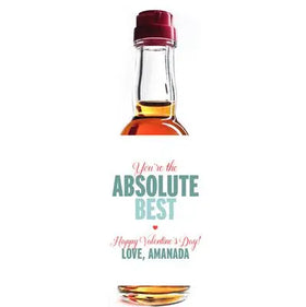 Absolute Best Mini Liquor Label iCustomLabel