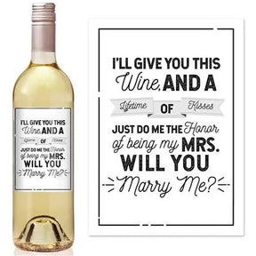 Be My Mrs Wine Label iCustomLabel