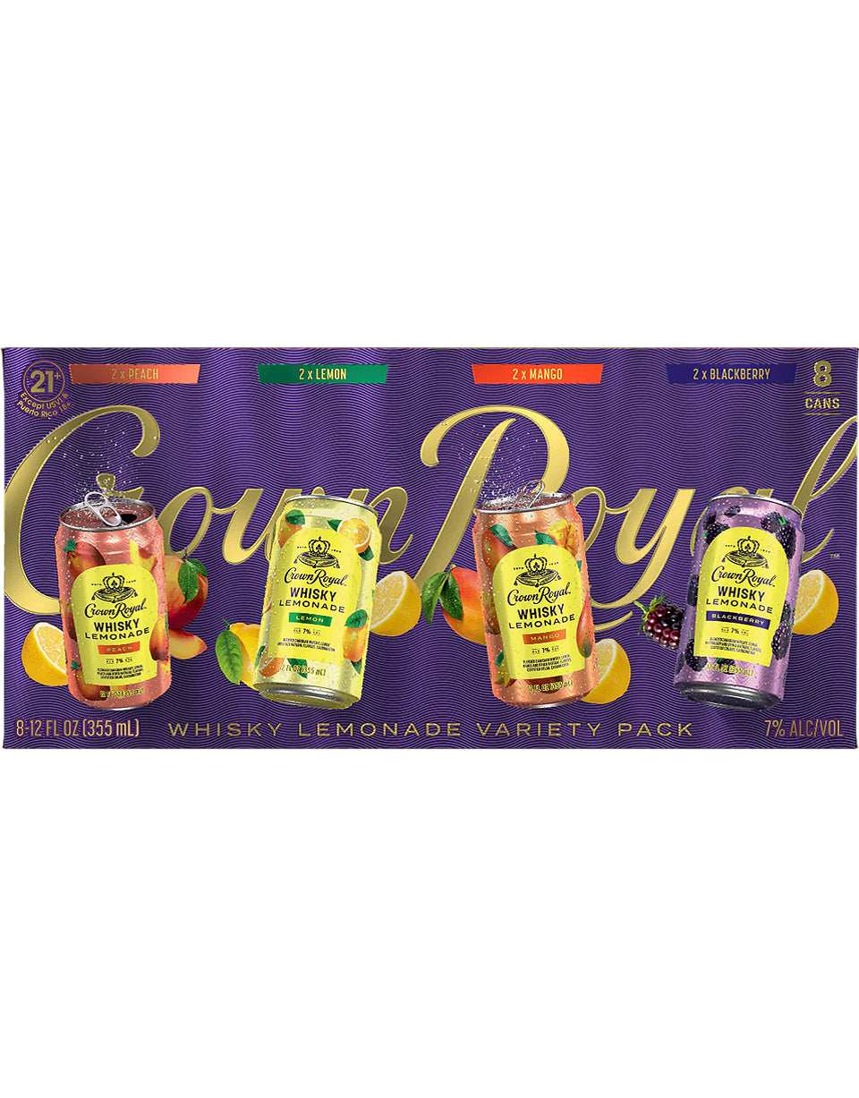 Crown Royal Whisky Lemonade Variety 8 Pack