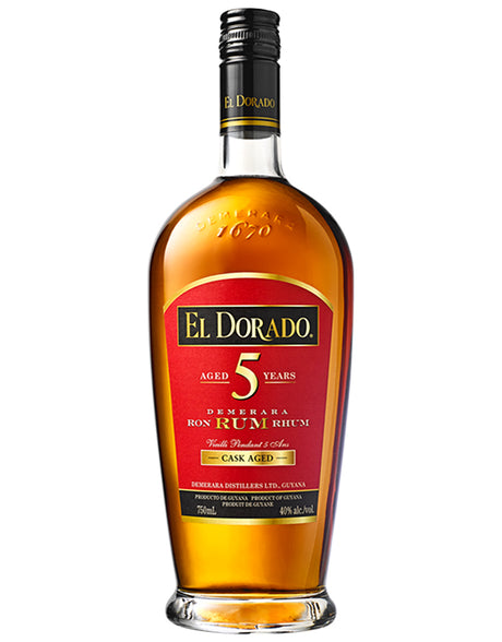 El Dorado Cask 5 Year Rum 750m - El Dorado