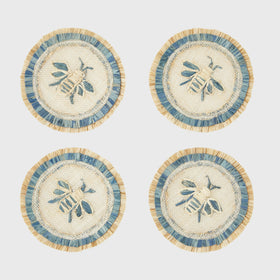 Bee straw coasters Joanna Buchanan