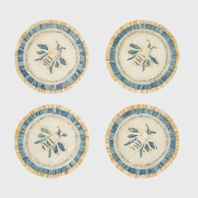 Bee straw coasters Joanna Buchanan