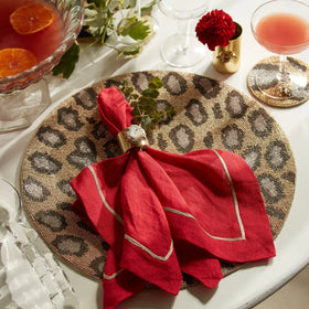 Animal pattern coasters, bronze Joanna Buchanan