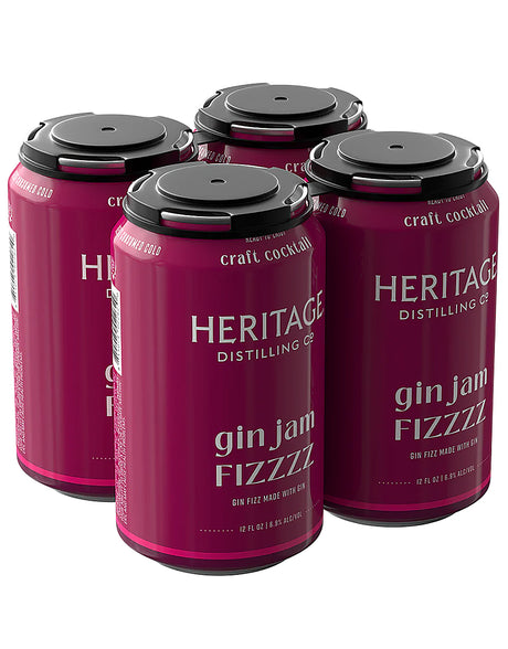 Buy Heritage Gin Jam Fizzzz 4 Pack Can
