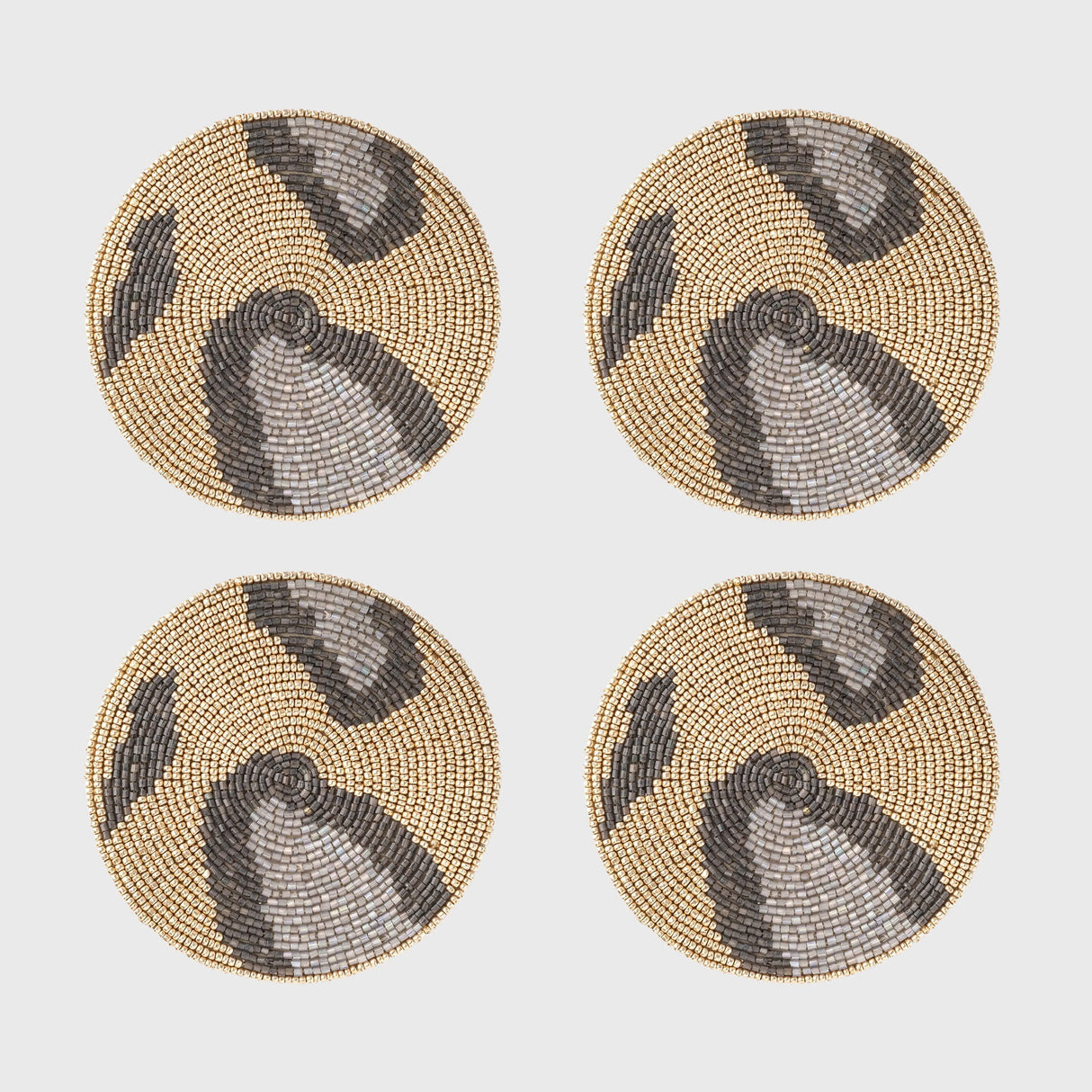 Animal pattern coasters, gold Joanna Buchanan