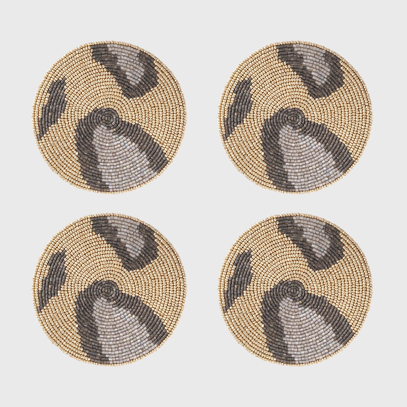 Animal pattern coasters, gold