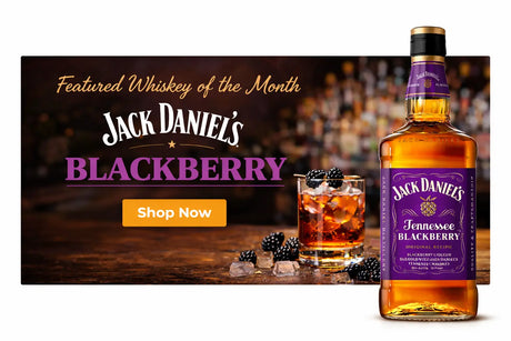 Jack Daniel’s Tennessee Blackberry whiskey bottle – featured whiskey of the month, buy online