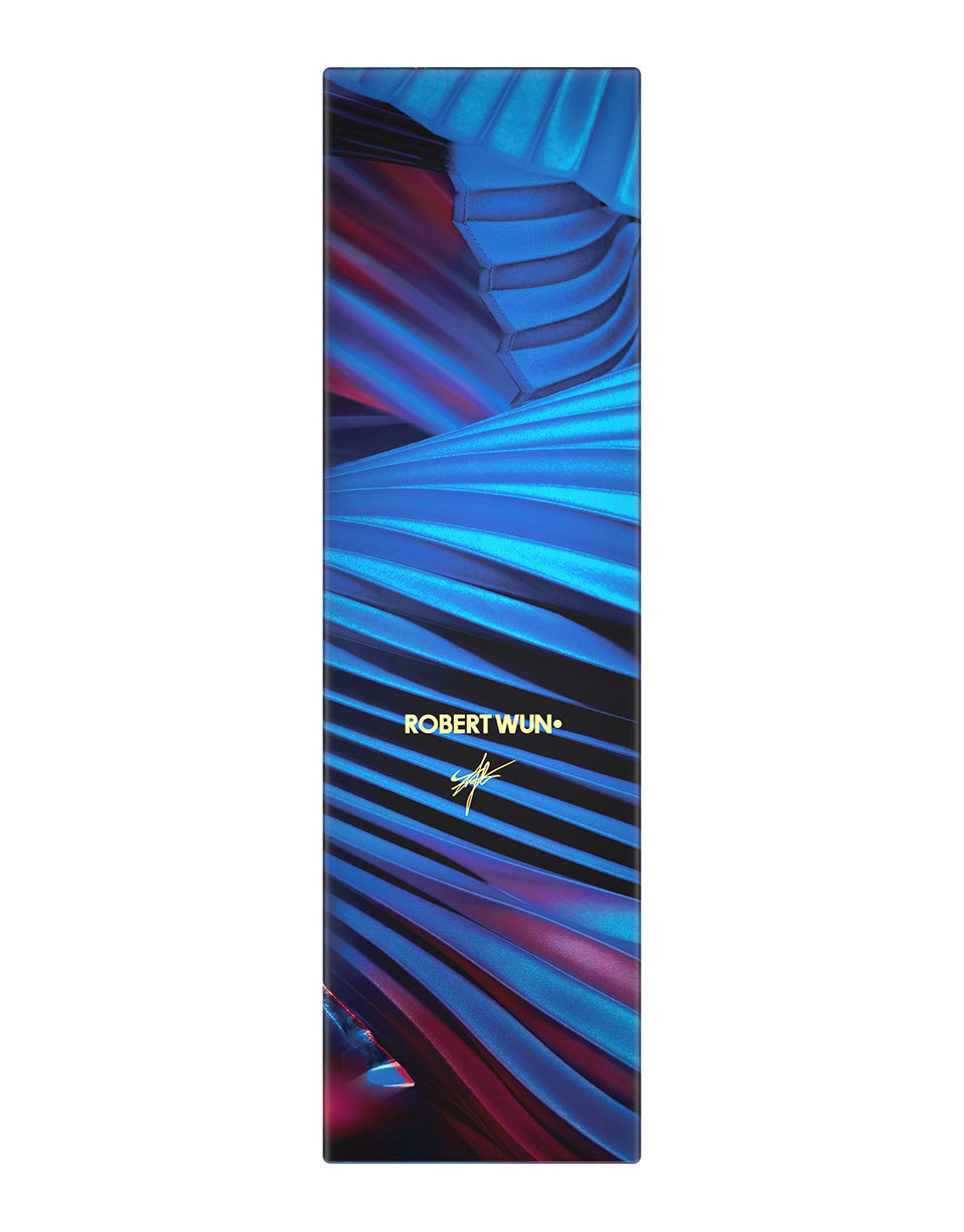 Colorful product packaging with 'ROBERT WUN' branding on a white background