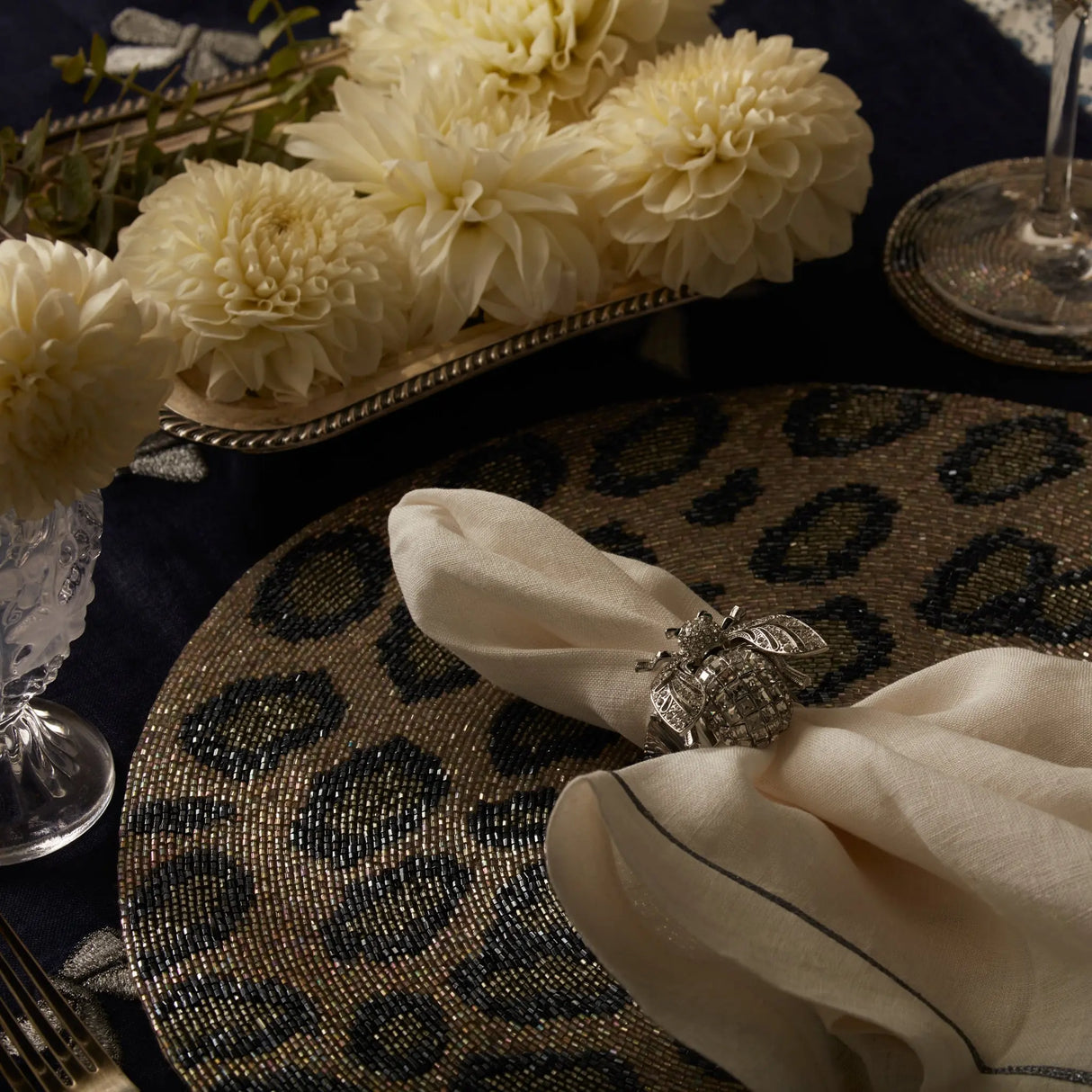 Animal pattern coasters, silver Joanna Buchanan