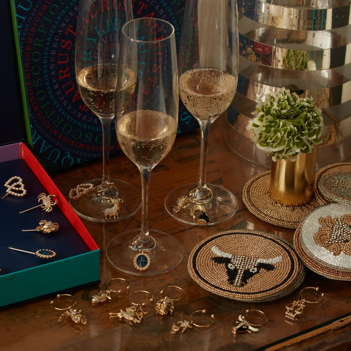 Aquarius coasters, set of four Joanna Buchanan