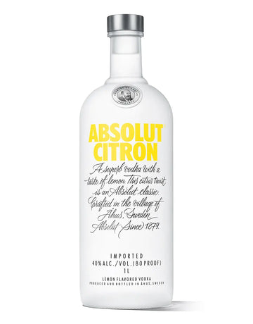 Absolut Citron Vodka 750ml - Absolut Vodka