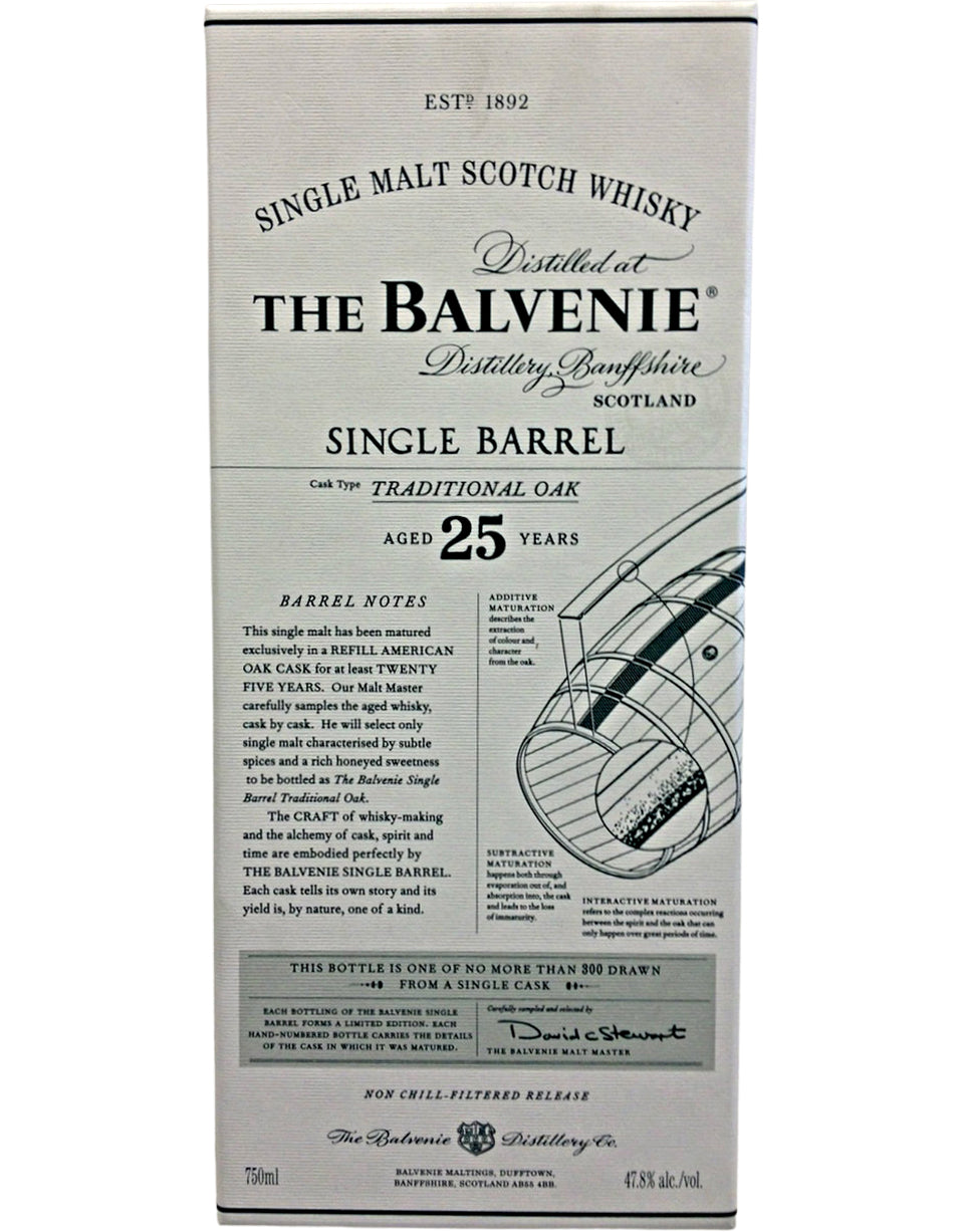 Balvenie Single Barrel 25 Year Old Malt Scotch Whisky