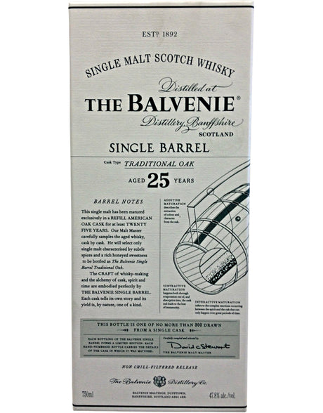 Buy Balvenie Single Barrel 25 Year Old Malt Scotch Whisky