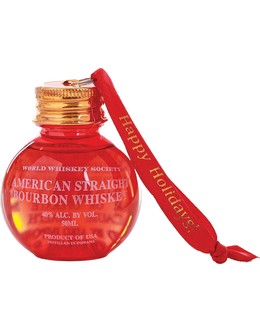 Buy World Whiskey Best Holiday Wishes Bourbon Ball Ornament Gift Set