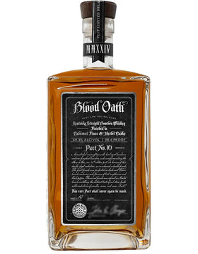 Buy Blood Oath Pact No. 10 Bourbon Whiskey