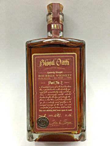 Blood Oath Bourbon No. 2 750ml - Blood Oath