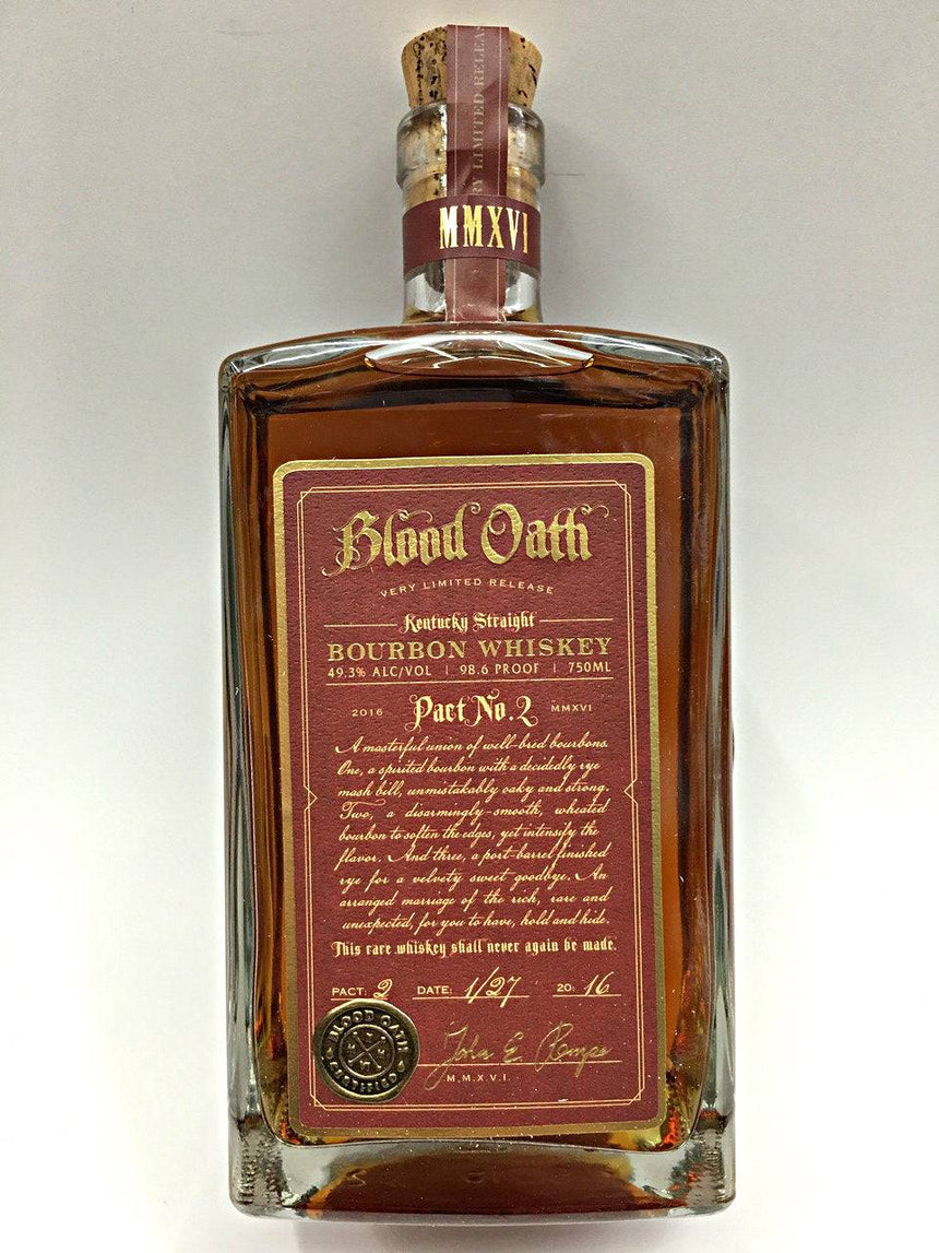 Blood Oath Bourbon No. 2 750ml - Blood Oath