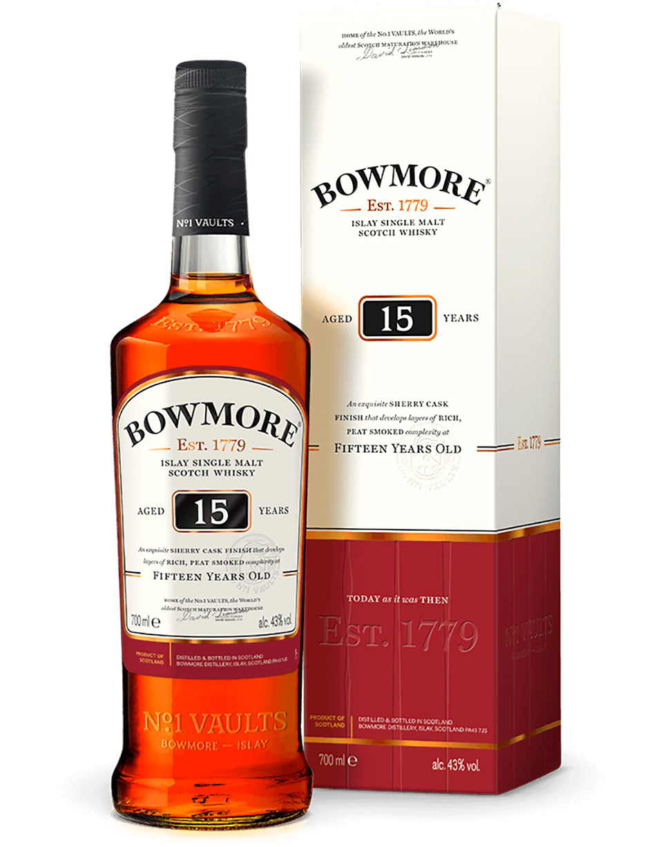 Whisky escocés Bowmore 15 años