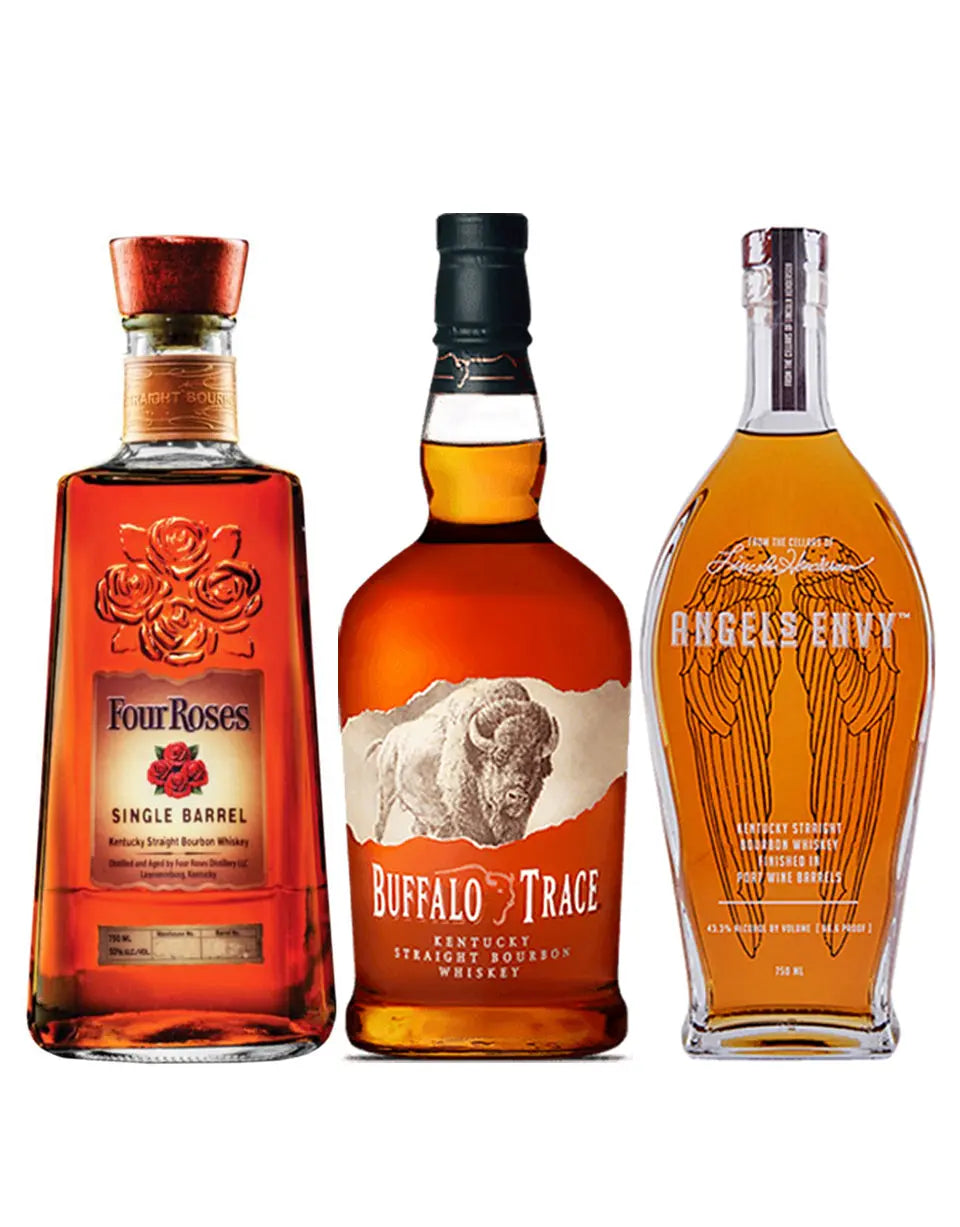 Four Roses Single Barrel, Buffalo Trace & Angel's Envy 3-Pack