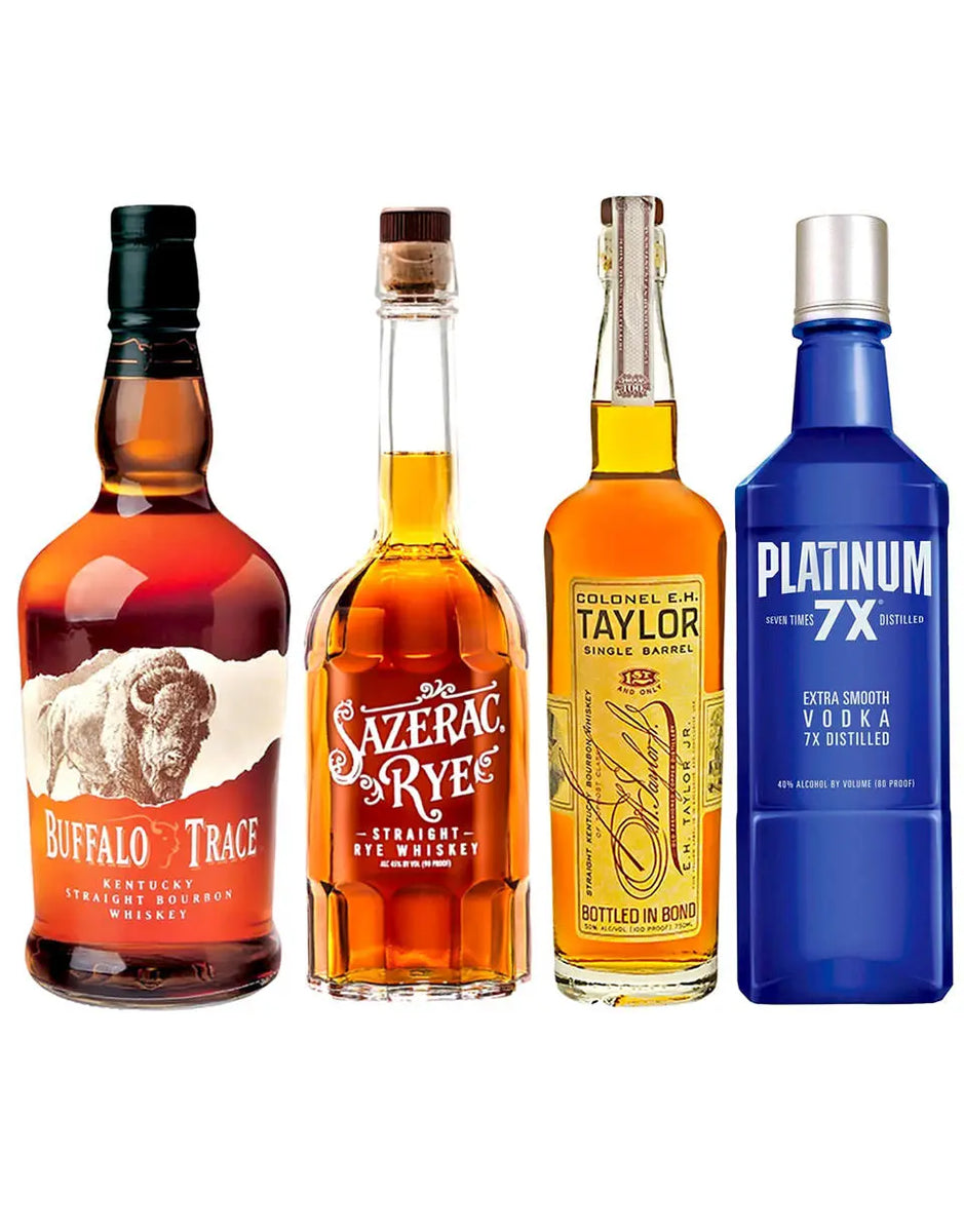 Platinum Rye E.H. Taylor, Sazerac Rye, Buffalo Trace & Platinum 7X Bundle | Quality