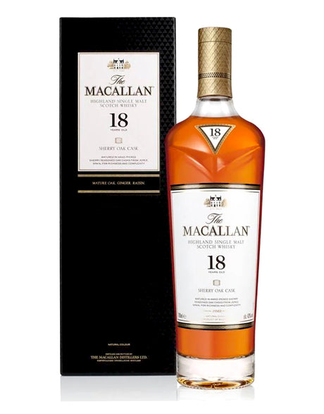 Macallan 18 Year Sherry Oak Scotch 750ml - The Macallan