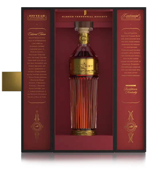 Calumet Farm 18 Year Bourbon Trophy Decanter 100th Anniversary Release Calumet