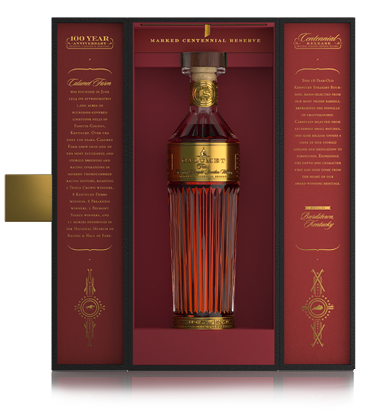 Lanzamiento del decantador Trophy de bourbon Calumet Farm de 18 años conmemorativo del centenario