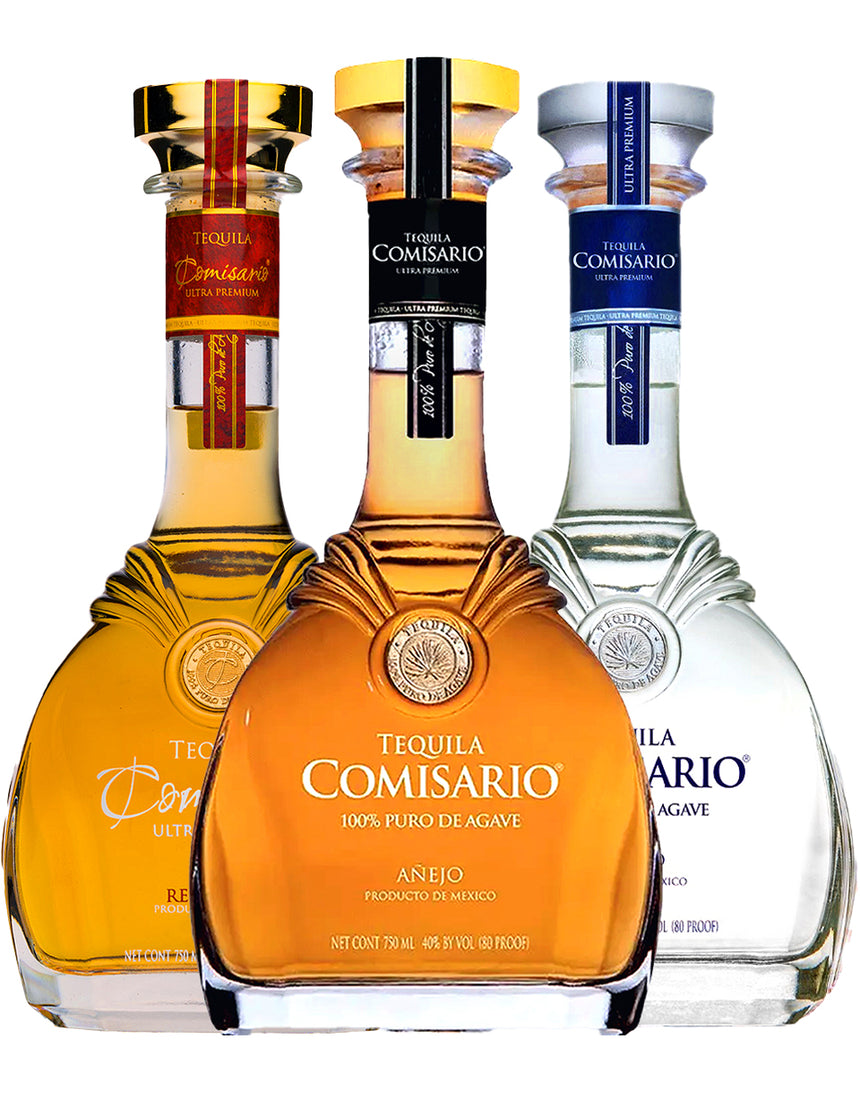 Buy Comisario Tequila Anejo, Reposado, Blanco 3-Pack Bundle