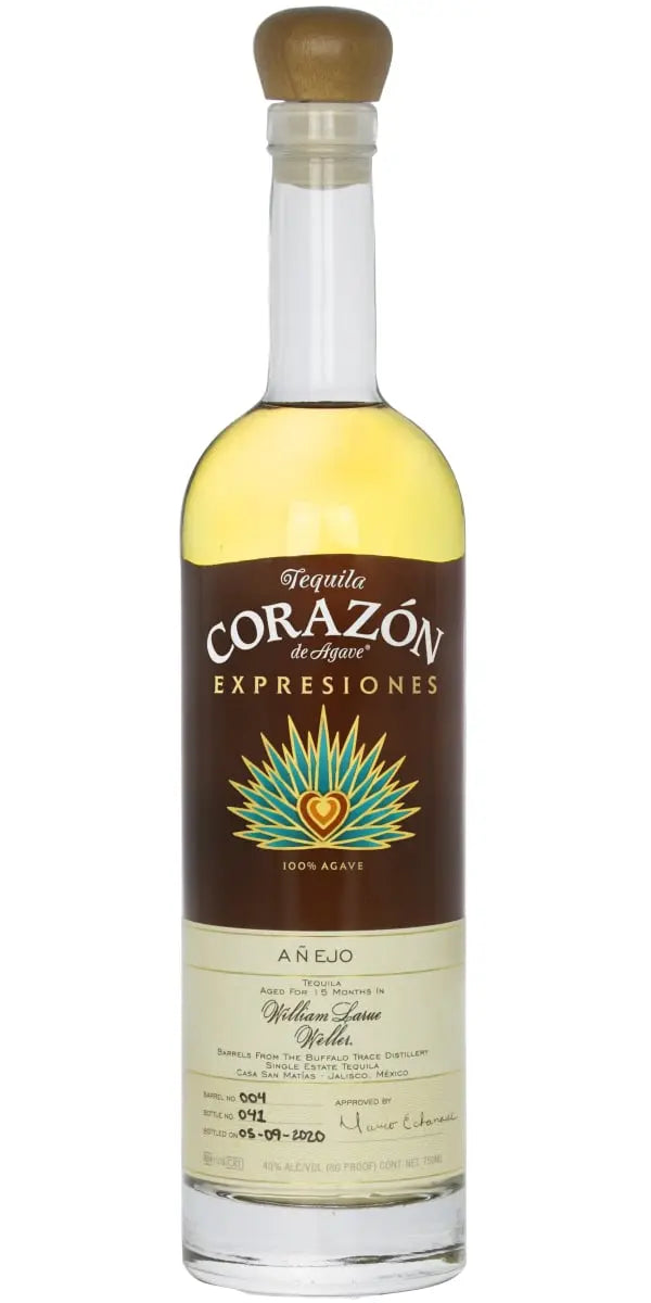 Corazon Expressiones Weller 12 Year Añejo Tequila Corazon