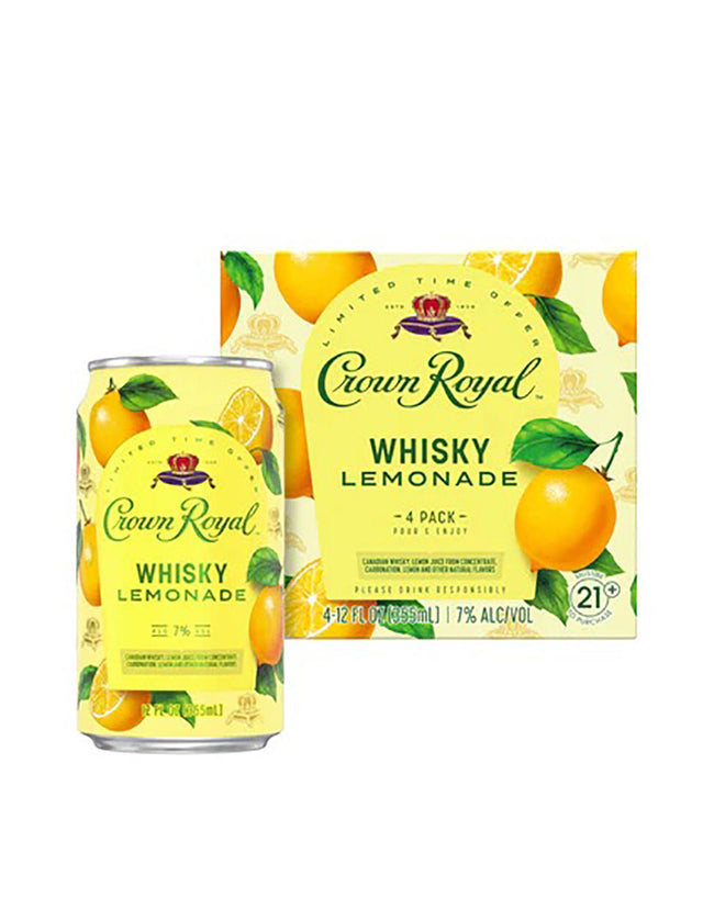 Crown Royal Whisky Lemonade Cocktail - Crown Royal Can