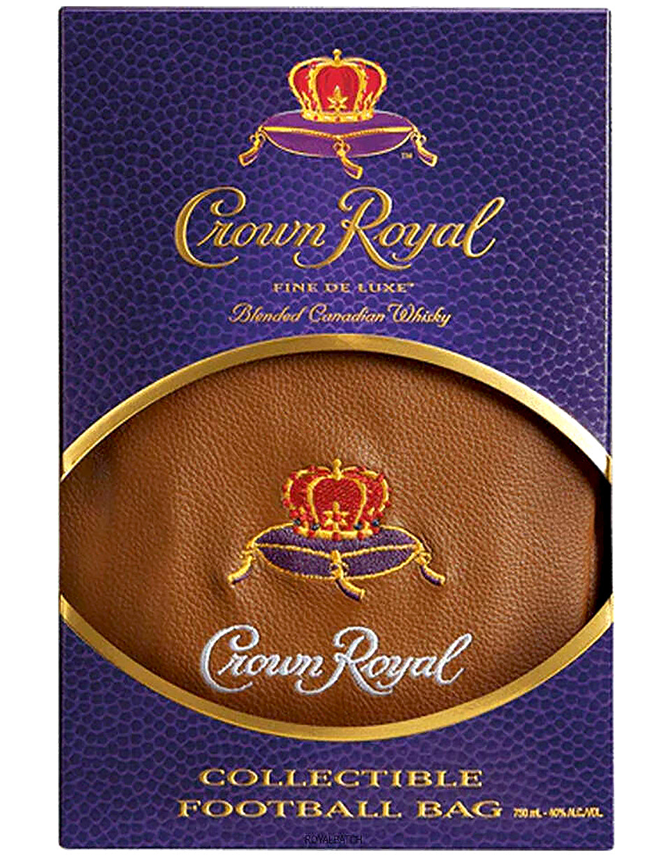 Set de regalo con bolsa de whisky y balón de fútbol Crown Royal