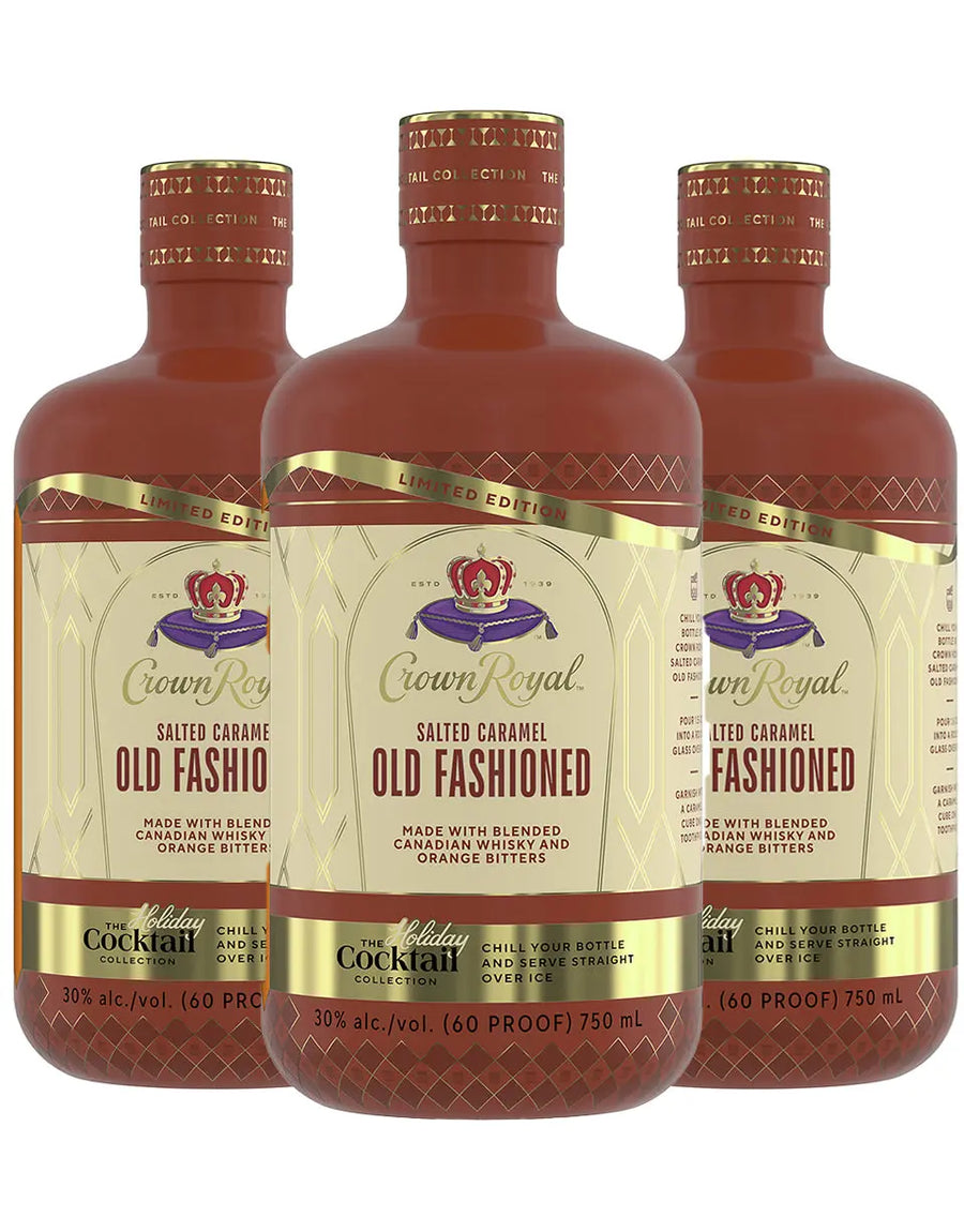 Crown Royal Salted Caramel Old Fashioned Cocktail 3-pack