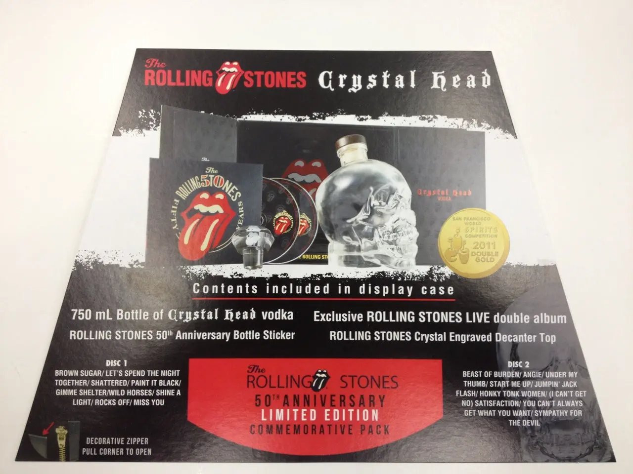 Crystal Head Vodka - Rolling Stones 50th Anniversary Edition