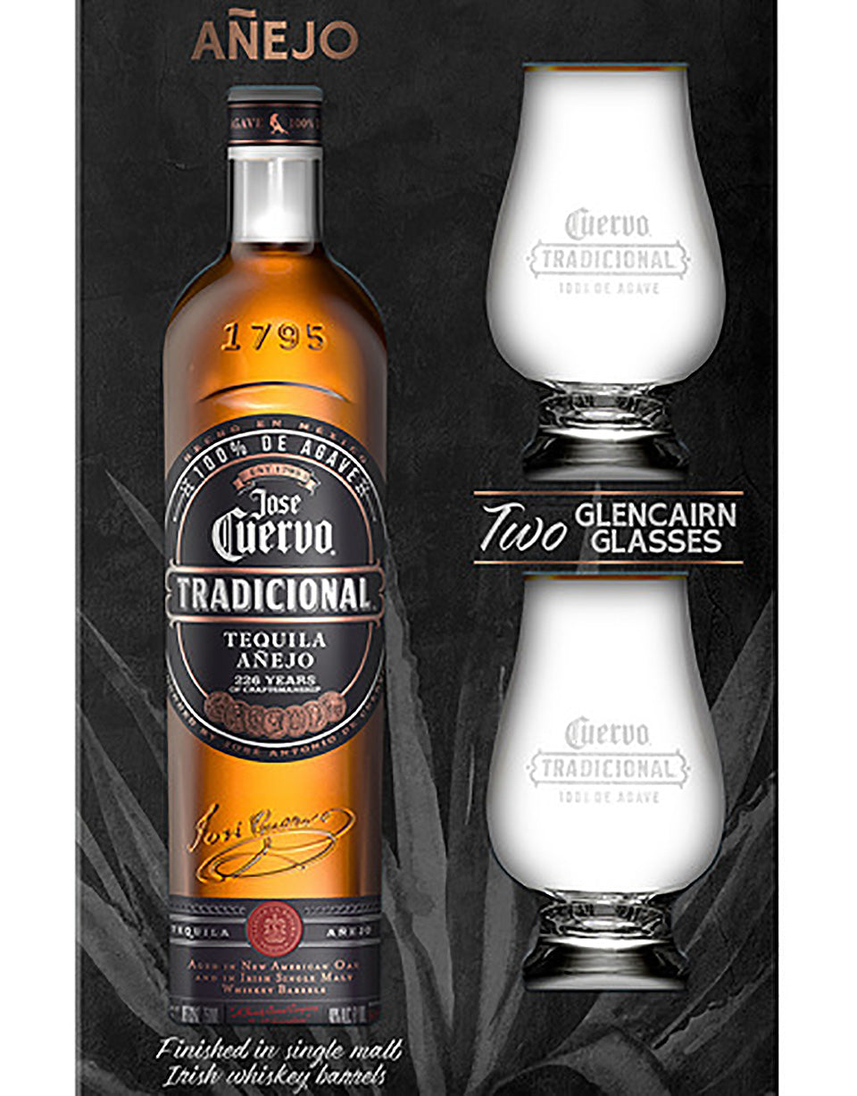 Jose Cuervo Tradicional Anejo + Two Glencairn Glasses