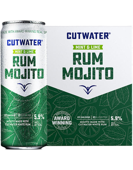 CutWater Rum Mint Mojito Can 4Pk - Cutwater Can