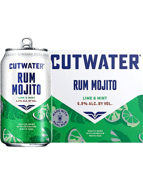 Buy Cutwater Rum Mojito Lime & Mint Cocktail Can 4Pk