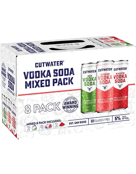 Buy Cutwater Vodka Soda Variety Pack Cocktail 8-Pack