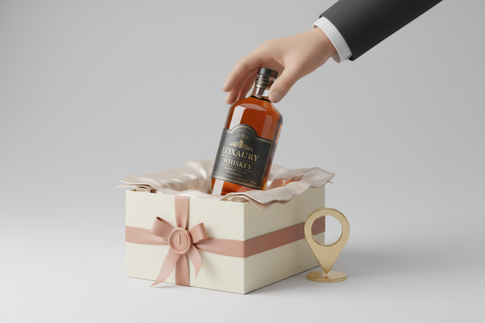 design me an image related to alcohol that goes with "Choose Your Delivery Address"