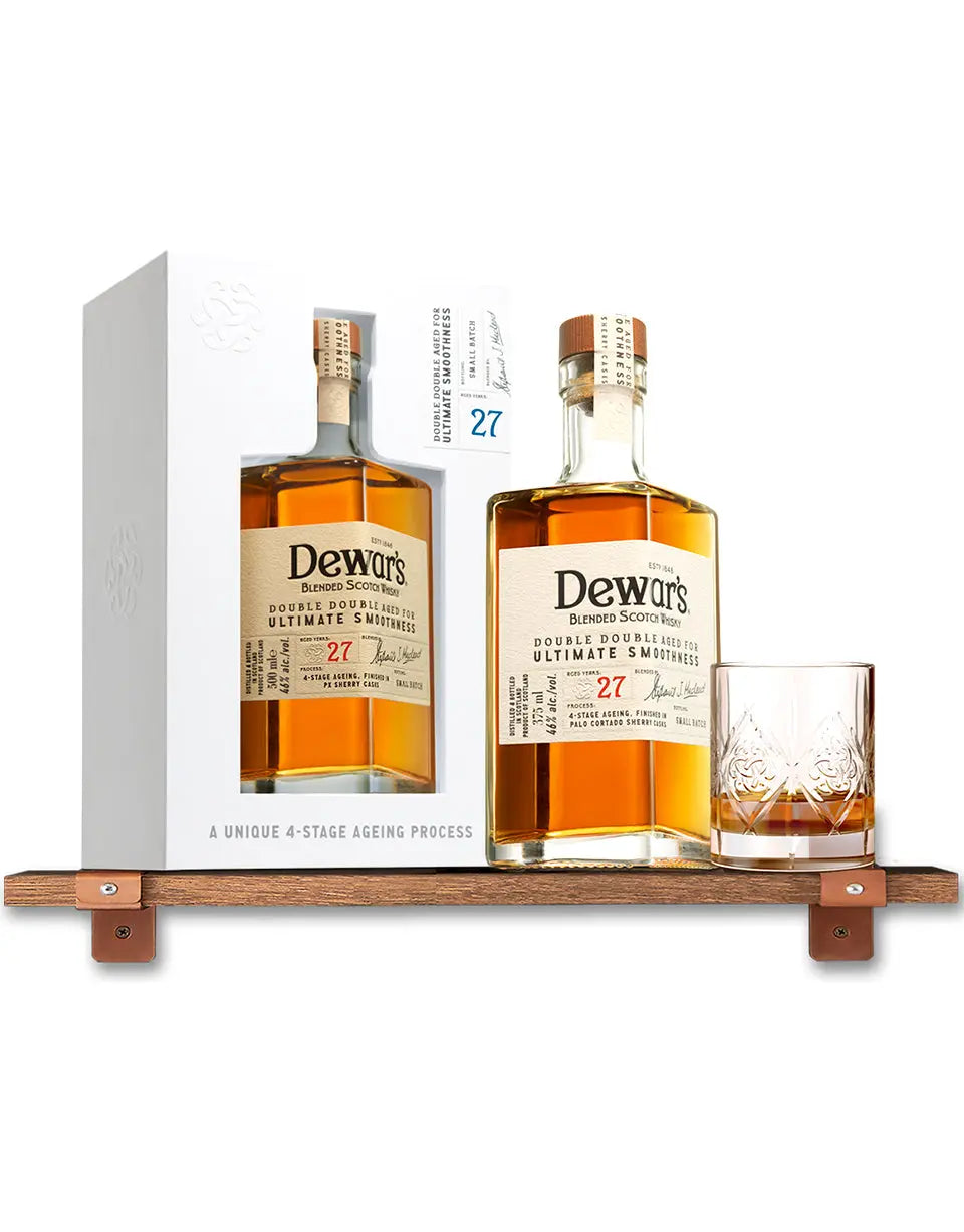 ウイスキー Dewar's Double Double 27 Years Old Dewar's Double Double 27 Year Scotch Whisky 375ml – Uptown Spirits