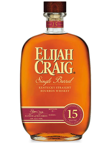 Elijah Craig  Elijah Craig 15 Year Single Barrel Bourbon -  Whiskey  Quality Liquor Store