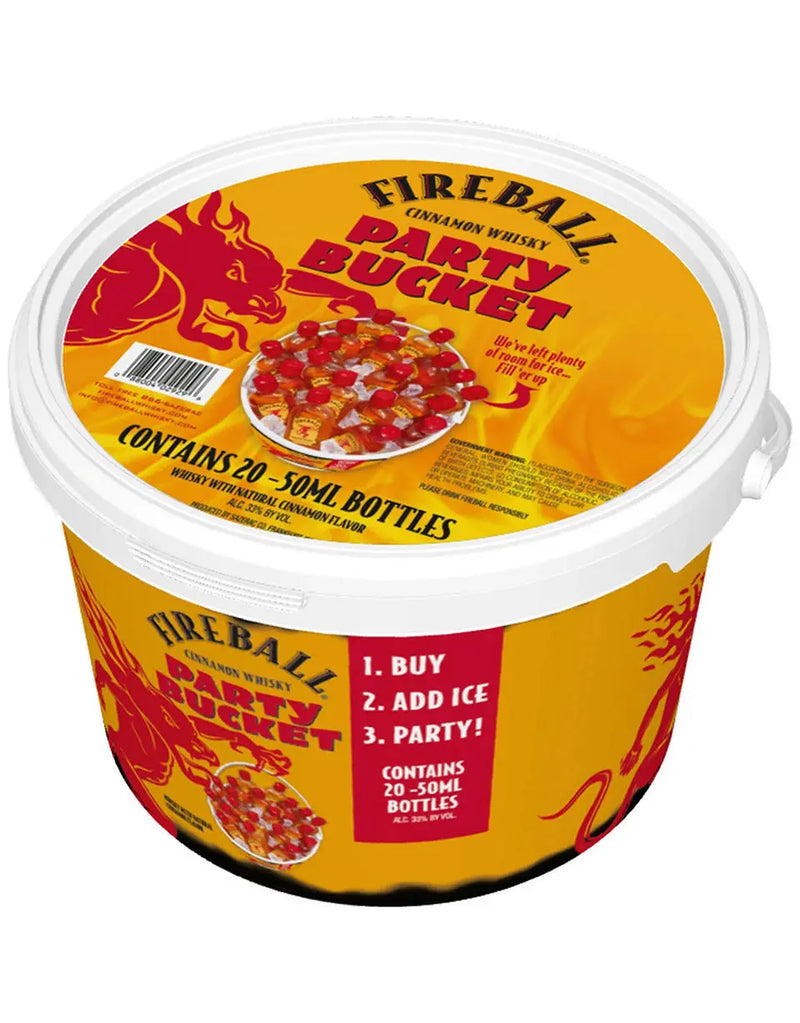 Fireball Whiskey Cinnamon Party Bucket 20 Pack 50ml bottles – Quality ...