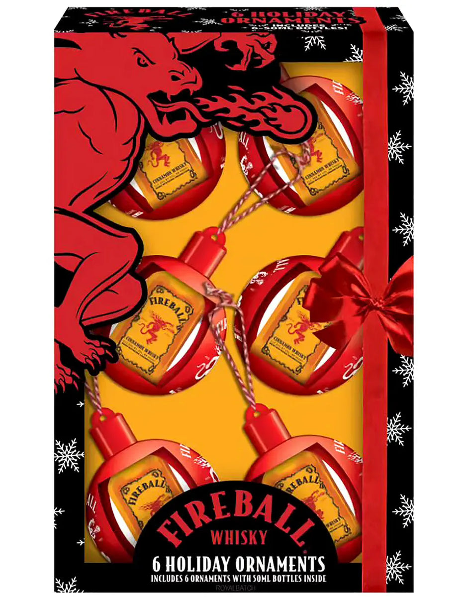 Buy Fireball Holiday Ornament Gift Set 6-Pack 50ml | Quality Liquot ...