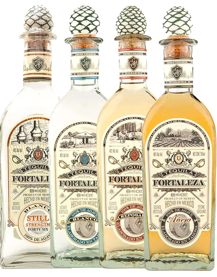 Buy Fortaleza Tequila 4-Bottle Combo 700ml, Blanco Reposado Añejo Still Strength