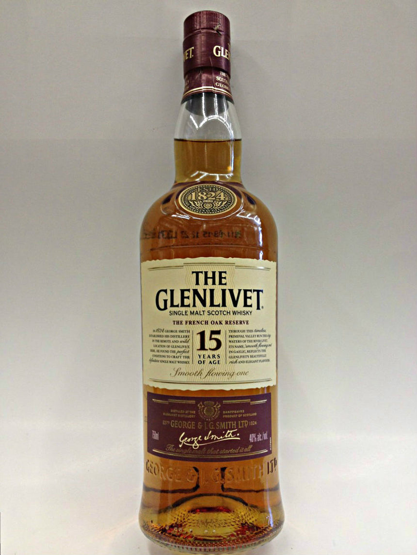 Glenlivet French Oak 15 Year Old Scotch - The Glenlivet