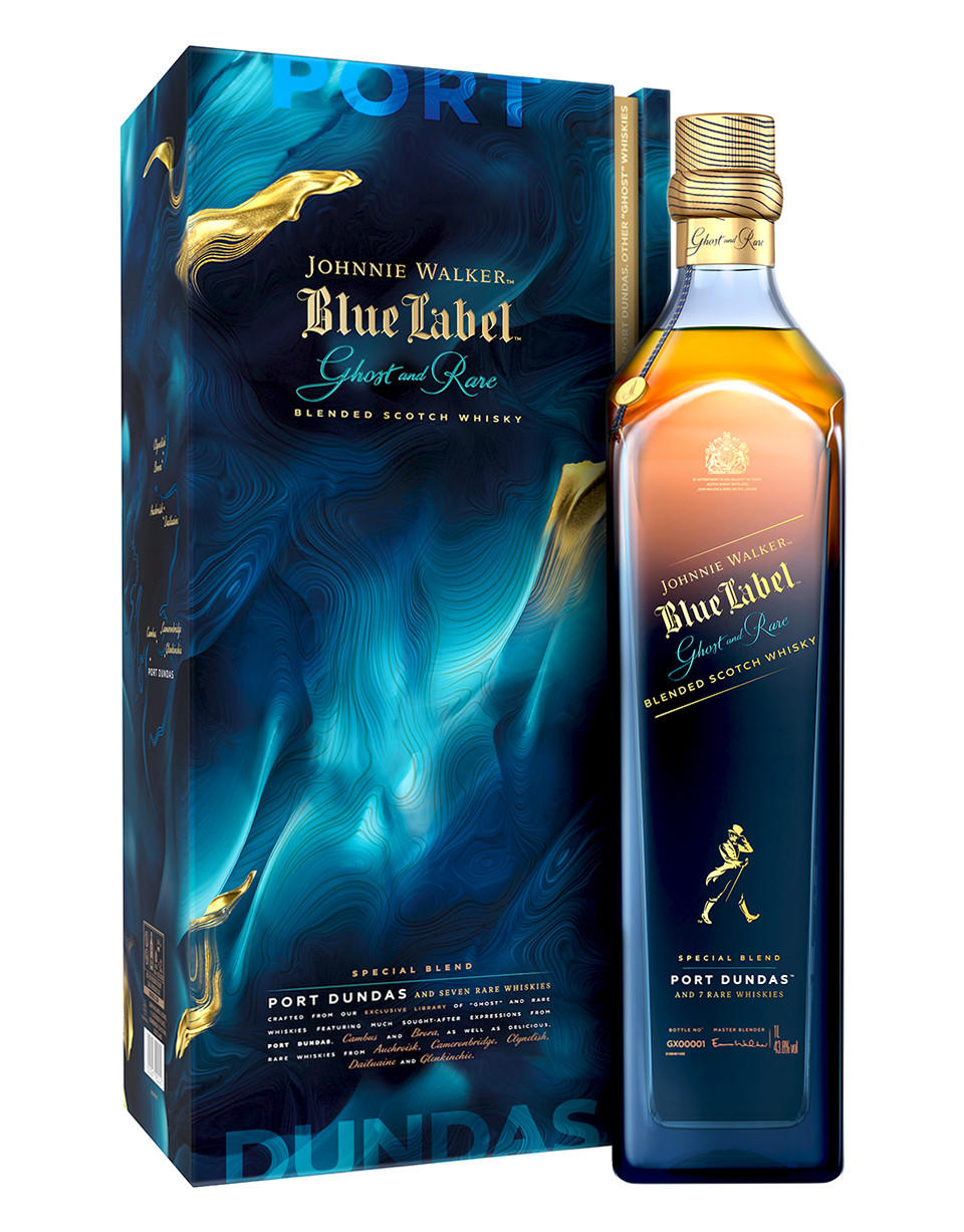 <希少>Johnnie Walker Ghost and Rare 750ml Johnnie Walker Blue Label Ghost & Rare Port Dundas Blended