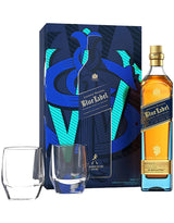 Buy Johnnie Walker Blue Scotch Gift Set With Two Crystal Glasses