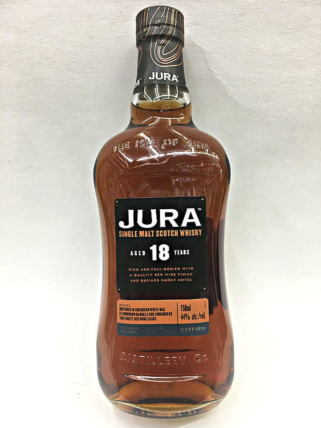 Jura Single Malt Scotch Whisky Aged 18 Years 750ml