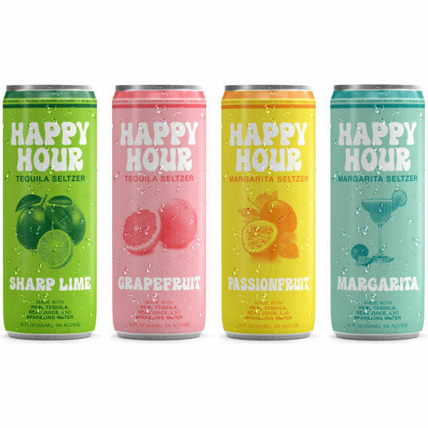 Happy Hour Tequila Seltzer 8-Pack - Liquor