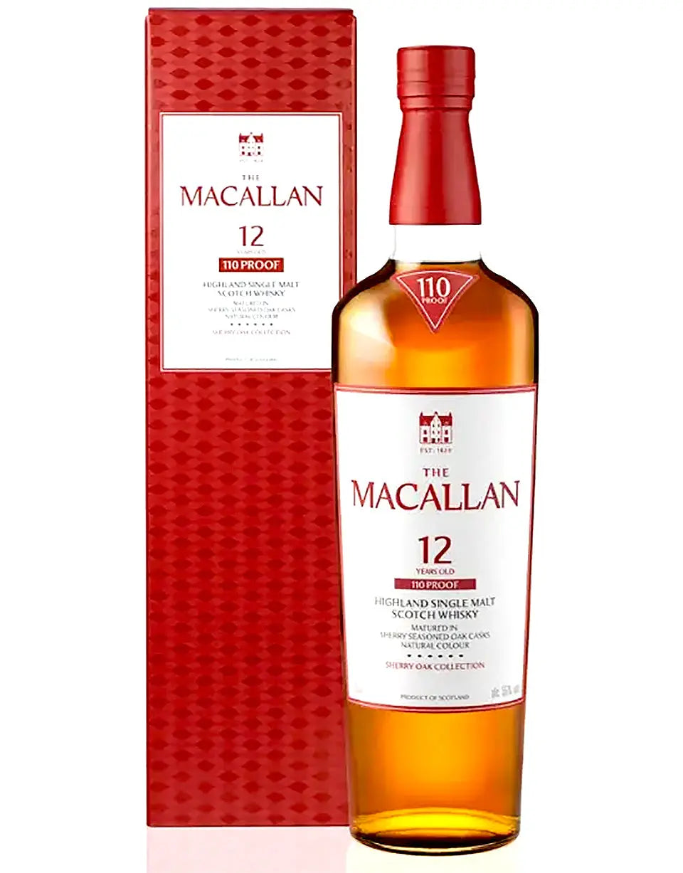 Buy Macallan 12 Year Old Sherry Oak 110 Proof Single Malt Scotch Whisky