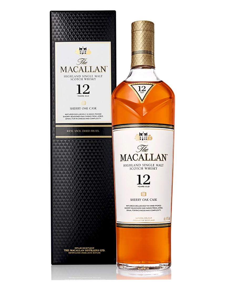 Macallan 12 Year Sherry Oak Cask 750ml - The Macallan